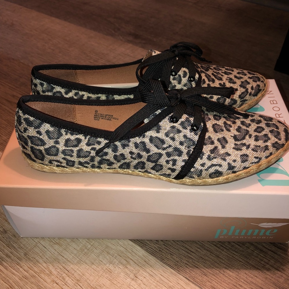 Plume by farylrobin leopard espadrilles